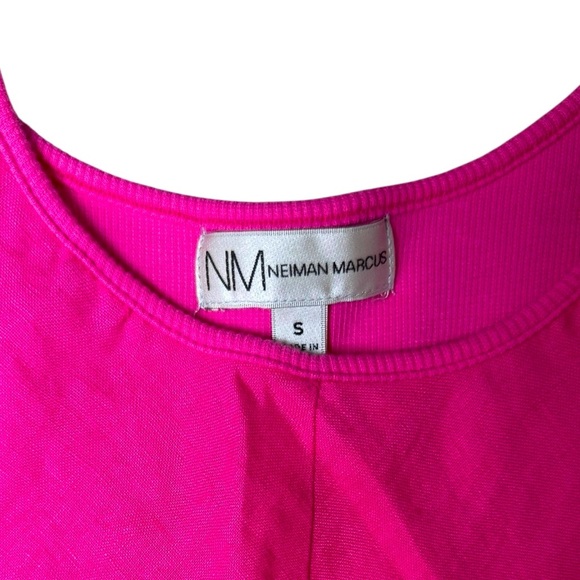 Neiman Marcus Hot Pink Linen Blend Sleeveless Fit & Flare Dress Size Small - Picture 7 of 8